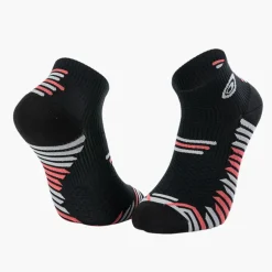 Socquettes TRAIL ELITE noir-corail