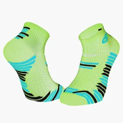 Socquettes TRAIL ELITE vert-bleu