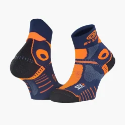 Socquettes Trail STX+ EVO bleu-orange