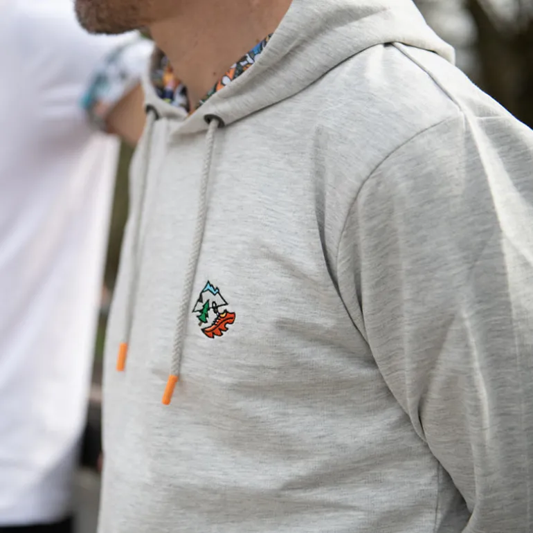 Sweat à capuche DBDB Gris - Montagne