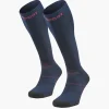 Trek compression EVO bleu/rouge - Chaussettes randonnée