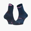 TREK+ EVO bleu/rose - Chaussettes randonnée