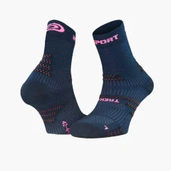 TREK+ EVO bleu/rose - Chaussettes randonnée