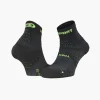 TREK EVO noir/vert - Socquettes randonnée
