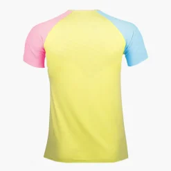 T-Shirt AERIAL Manches courtes Jaune/Bleu/Rose