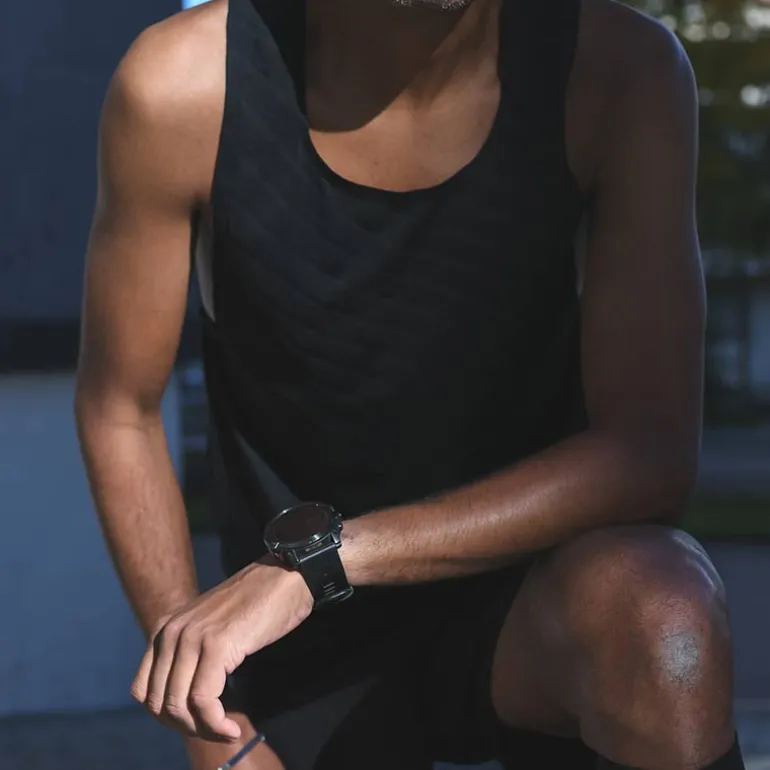 T-Shirt AERIAL Sans Manches Noir